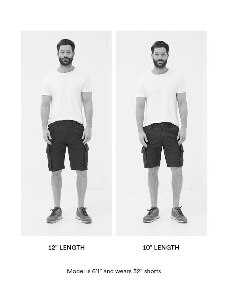 FatFace Breakyard Plum Purple Cargo Shorts - Image 8 of 8