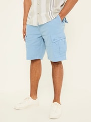 FatFace Breakyard Blue Cargo Shorts - Image 2 of 9
