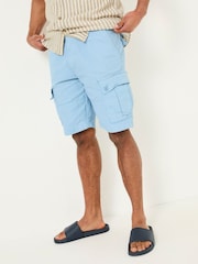 FatFace Breakyard Blue Cargo Shorts - Image 3 of 9