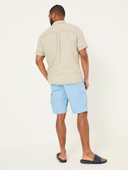 FatFace Breakyard Blue Cargo Shorts - Image 4 of 9