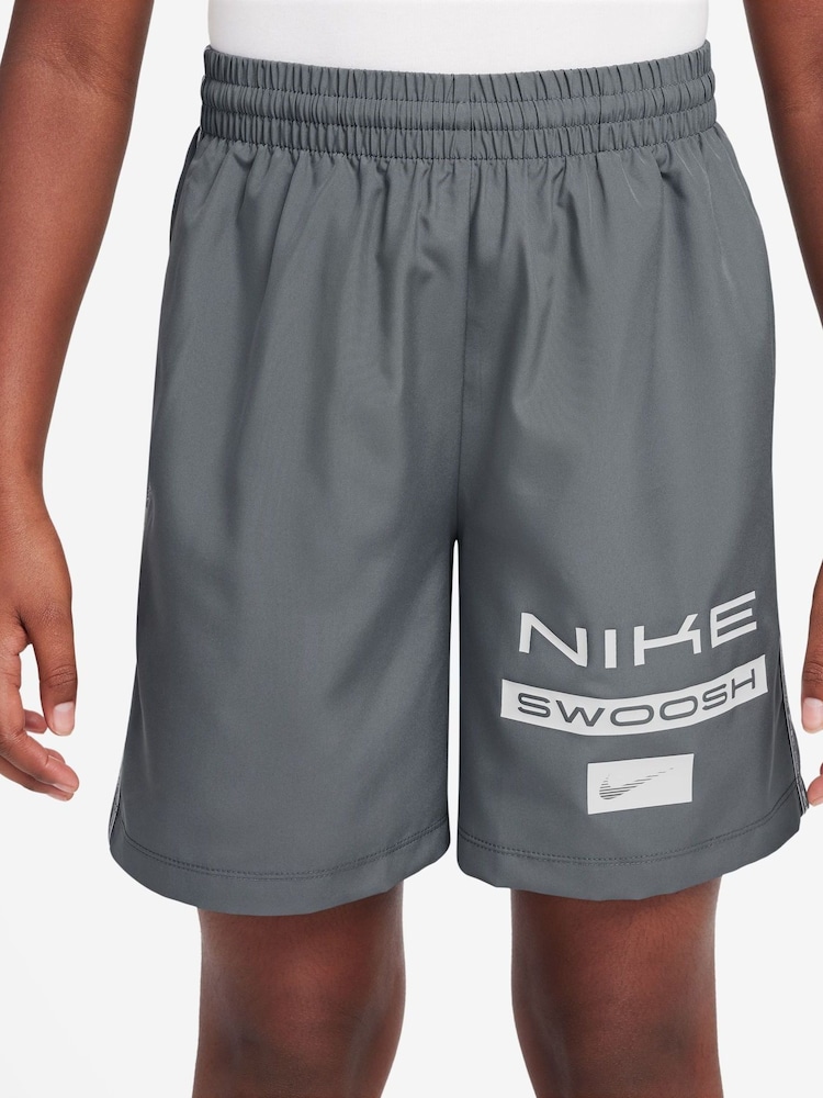 Nike Smoke Grey Multi Dri-FIT Woven Shorts - Image 1 of 4