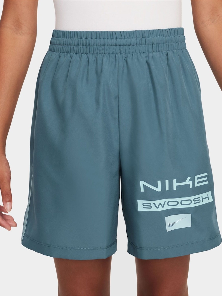 Nike Smokey Blue Multi Dri-FIT Woven Shorts - Image 1 of 4