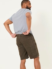 FatFace Dark Brown Beeble Utility Shorts - Image 2 of 5
