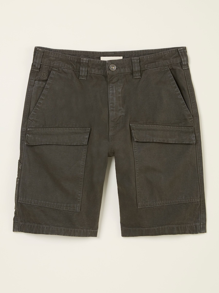 FatFace Dark Brown Beeble Utility Shorts - Image 5 of 5
