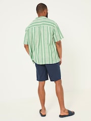 FatFace Mawes Navy Cotton Linen Chino Shorts - Image 2 of 7