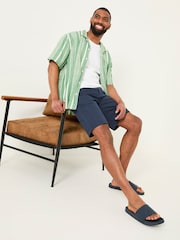 FatFace Mawes Navy Cotton Linen Chino Shorts - Image 3 of 7
