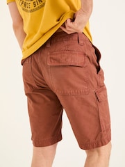 FatFace Rye Burnt Orange Garment Dye Utility Shorts - Image 2 of 6