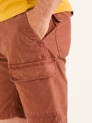 FatFace Rye Burnt Orange Garment Dye Utility Shorts - Image 3 of 6
