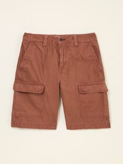 FatFace Rye Burnt Orange Garment Dye Utility Shorts - Image 5 of 6