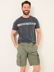 FatFace Bude Green Cargo Shorts - Image 1 of 8