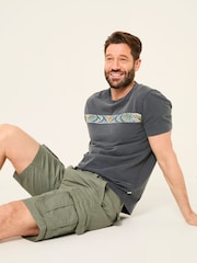 FatFace Bude Green Cargo Shorts - Image 4 of 8
