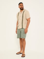 FatFace Bude Green Cargo Shorts - Image 6 of 8