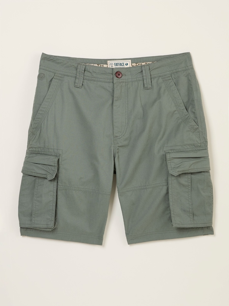 FatFace Bude Green Cargo Shorts - Image 8 of 8