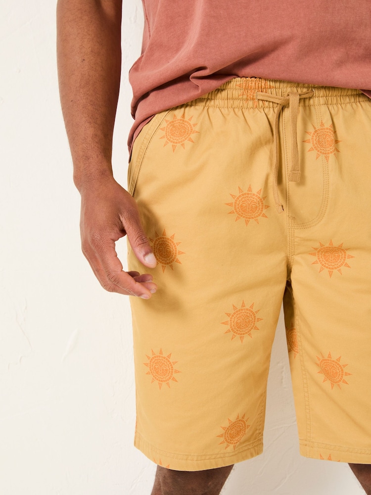 FatFace Seaton Yellow Sun Pull On Shorts - Image 4 of 6