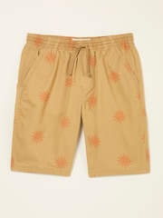 FatFace Seaton Yellow Pull On Shorts - Image 5 of 6