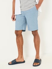 FatFace Mawes Blue Cotton Linen Chino Shorts - Image 1 of 7