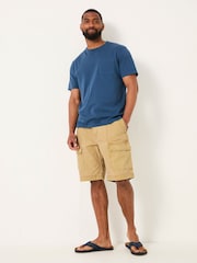 Песочный - FatFace Garment Dye Utility Shorts - Изображение 1 из 7