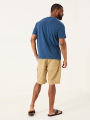 Песочный - FatFace Garment Dye Utility Shorts - Изображение 2 из 7
