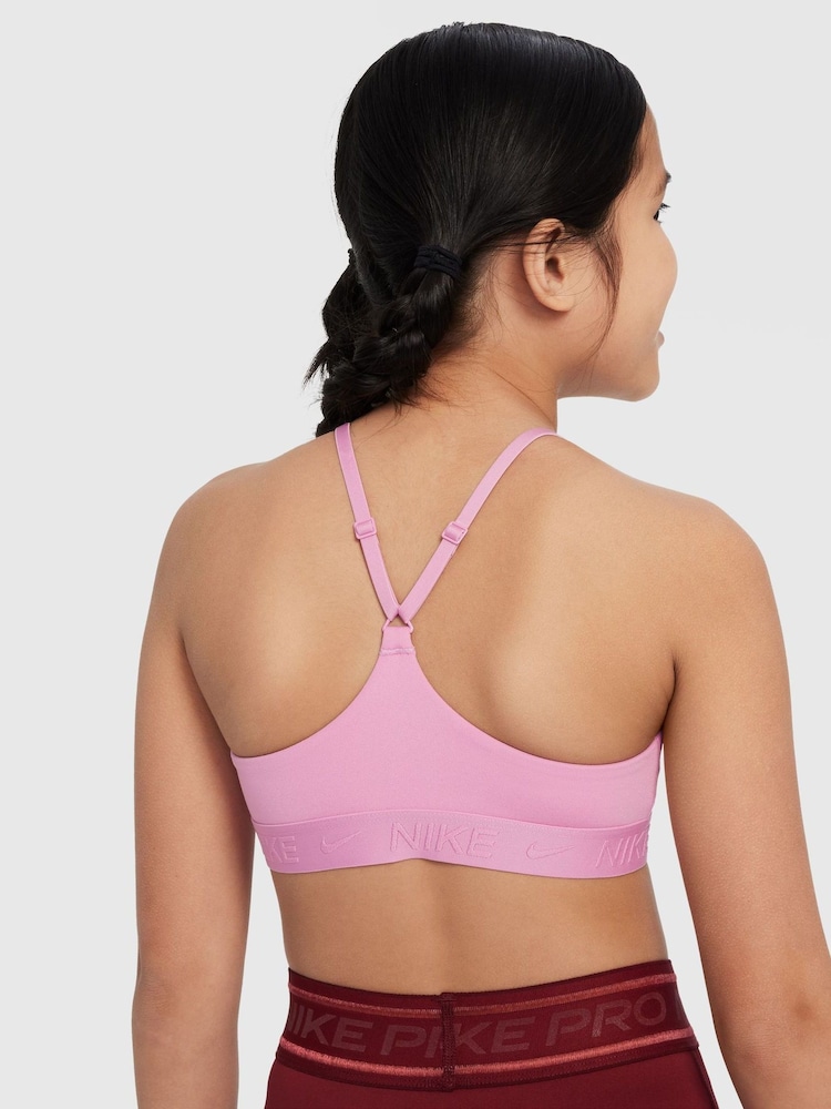 Nike Flamingo Pink Girls Indy Sports Bra - Image 2 of 5