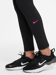 Nike Black Doll Lilac One Dri-FIT Leggings - Image 3 of 3