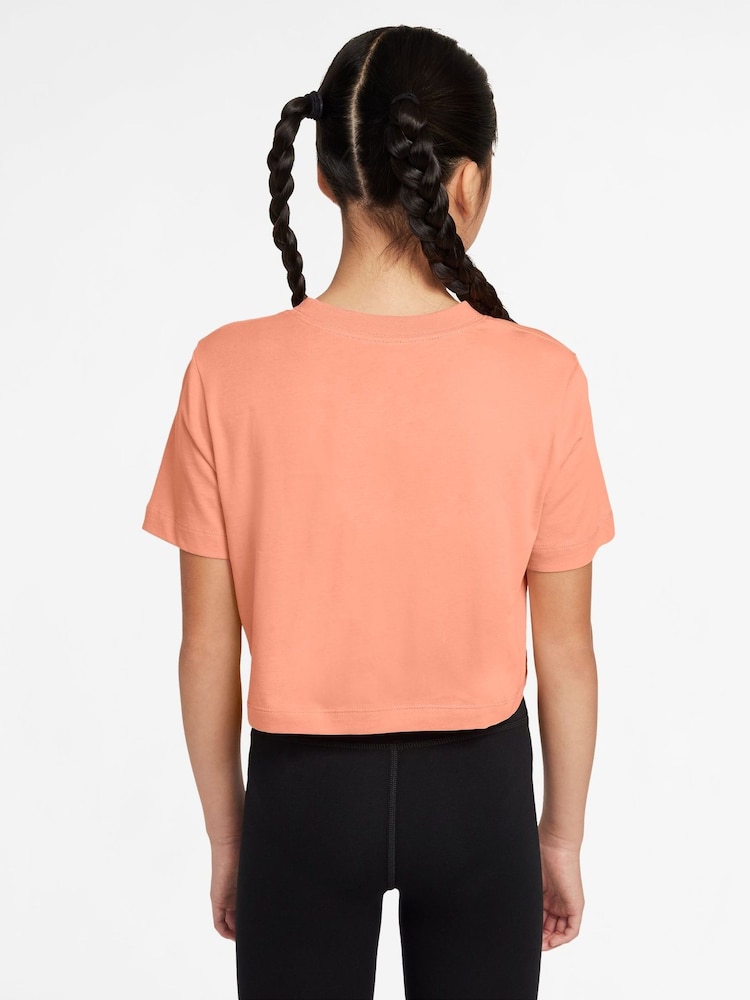 Naranja albaricoque - Nike Cropped 100% Cotton T-Shirt - Imagen 3 de 3