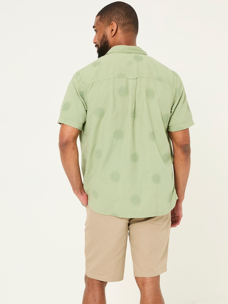 FatFace Mawes Stone Cotton Linen Chino Shorts - Image 2 of 7