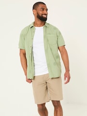 FatFace Mawes Stone Cotton Linen Chino Shorts - Image 3 of 7