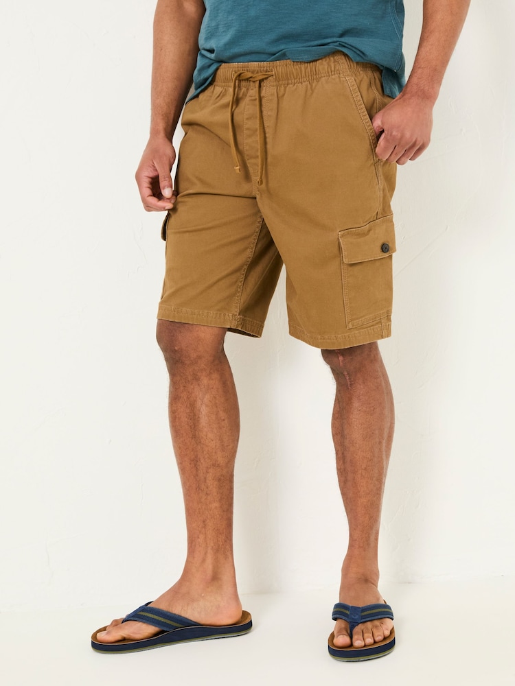 Светло-коричневый - FatFace Pull On Cargo Shorts - Изображение 1 из 6