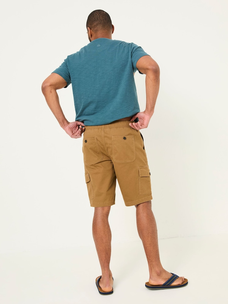 Светло-коричневый - FatFace Pull On Cargo Shorts - Изображение 2 из 6