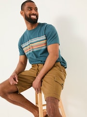 Светло-коричневый - FatFace Pull On Cargo Shorts - Изображение 3 из 6
