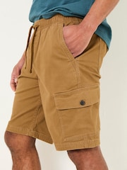 Светло-коричневый - FatFace Pull On Cargo Shorts - Изображение 5 из 6