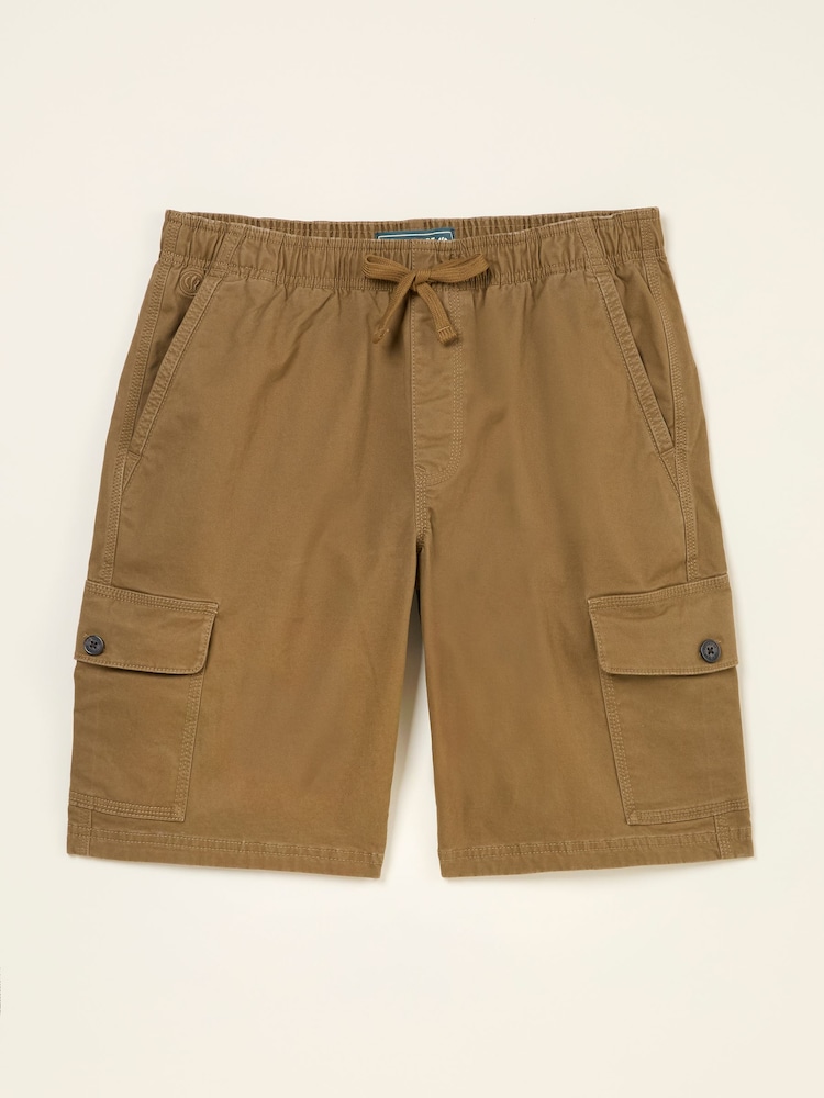 Светло-коричневый - FatFace Pull On Cargo Shorts - Изображение 6 из 6