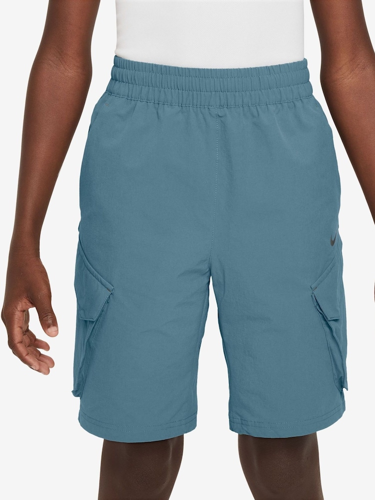 Nike Teal Blue Sportswear City Utility Cargo Shorts - Image 1 of 4