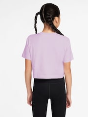 Nike Doll Lilac Cropped 100% Cotton T-Shirt - Image 2 of 3