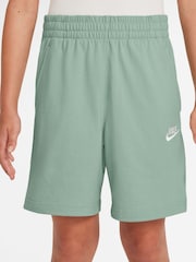 Nike Steam Green 100% Cotton Sportswear Club Shorts - Image 1 of 3