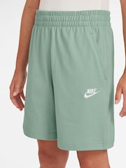 Nike Steam Green 100% Cotton Sportswear Club Shorts - Image 3 of 3