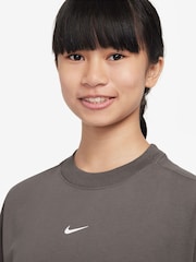 Nike Brown Small Logo 100% Cotton T-Shirt - Image 3 of 3