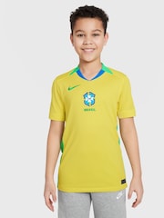 Nike Yellow Brazil Home Stadium Football Shirt - Image 1 of 11
