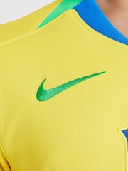 Nike Yellow Brazil Home Stadium Football Shirt - Image 4 of 11