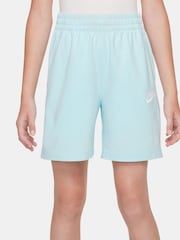 Nike Glacier Blue 100% Cotton Sportswear Club Shorts - Image 1 of 4