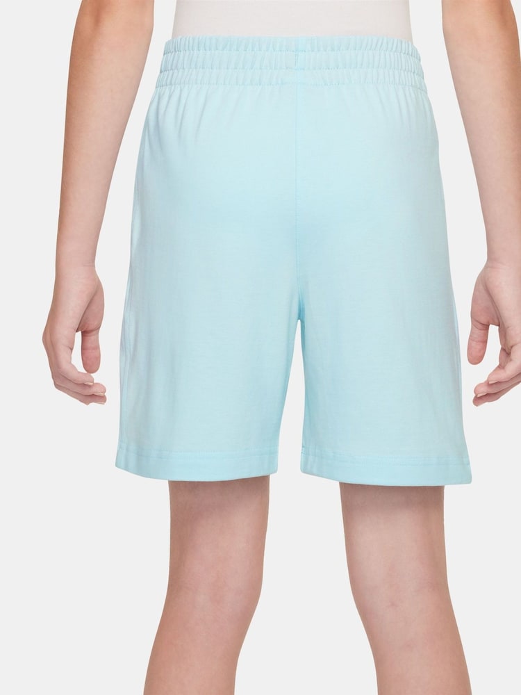 Nike Glacier Blue 100% Cotton Sportswear Club Shorts - Image 2 of 4