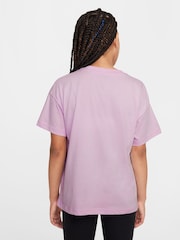 Nike Doll Lilac Sportswear 100% Cotton T-Shirt - Image 2 of 3