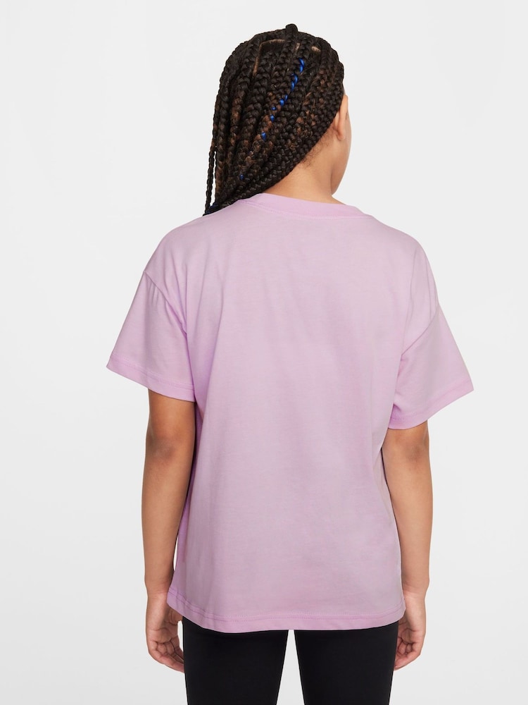 Nike Doll Lilac Sportswear 100% Cotton T-Shirt - Image 2 of 3