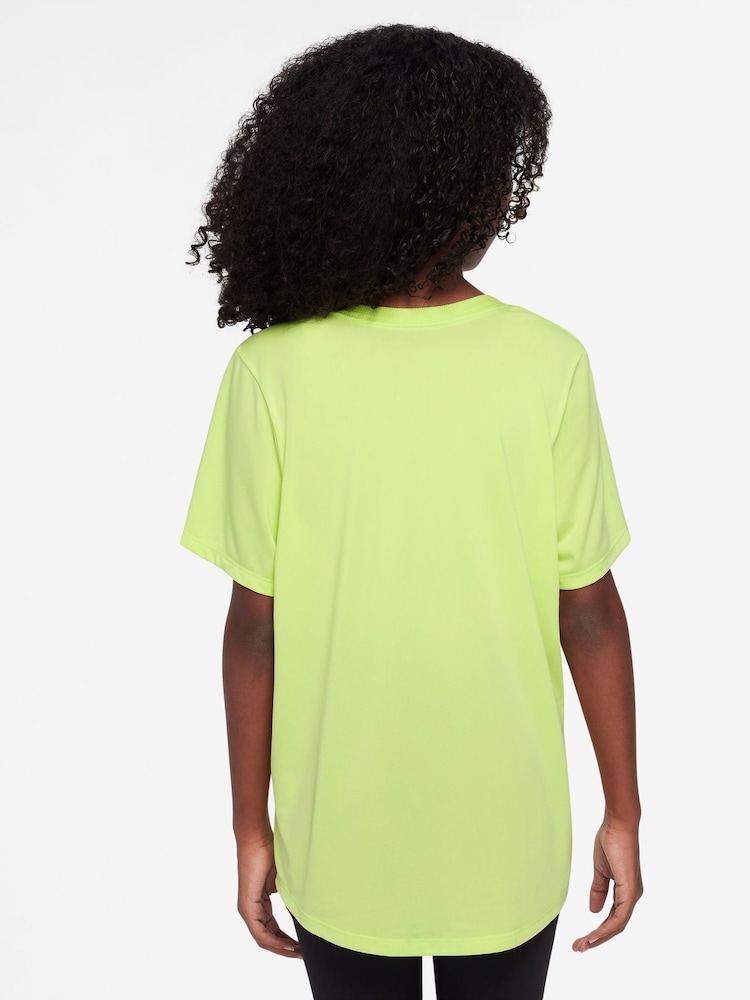 Nike Lemon Yellow One Dri-FIT Short Sleeve T-Shirt - Image 2 of 3