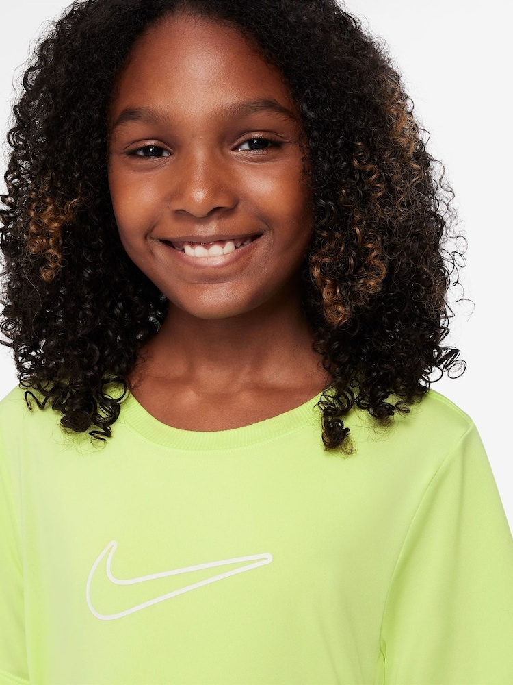 Nike Lemon Yellow One Dri-FIT Short Sleeve T-Shirt - Image 3 of 3
