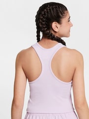 Nike Doll Lilac Sportswear Ribbed Tank Top - Image 2 of 3