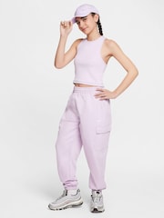 Nike Doll Lilac Sportswear Ribbed Tank Top - Image 4 of 5