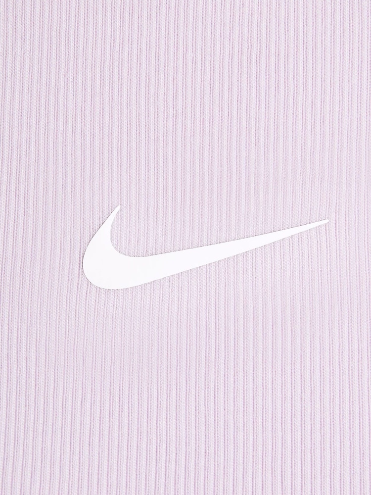 Nike Doll Lilac Sportswear Ribbed Tank Top - Image 5 of 5