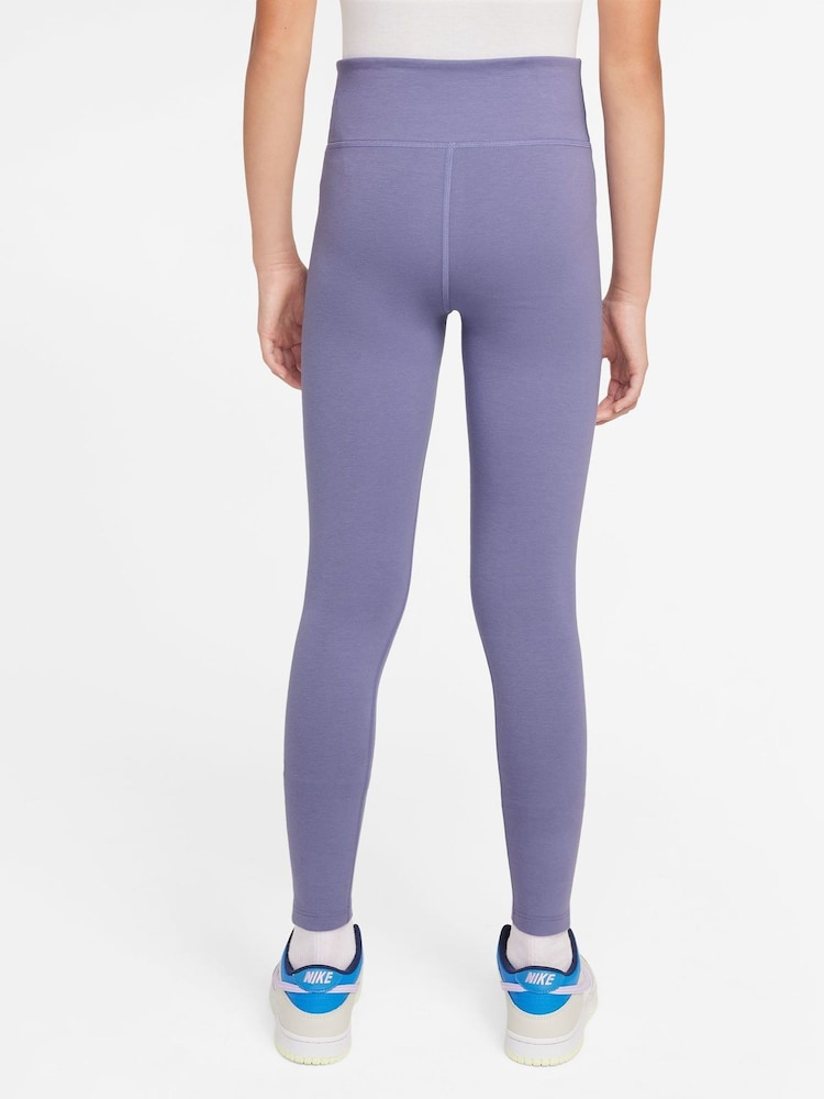 Nike Amethyst Purple High Waisted Leggings - Image 2 of 3