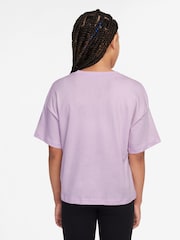 Nike Doll Lilac Sportswear Boxy 100% Cotton T-Shirt - Image 2 of 3